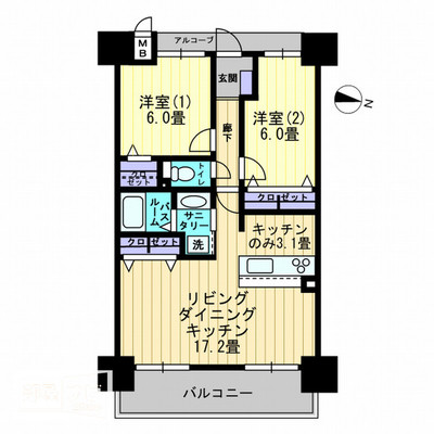 アルファライフ松島公園IIの間取り