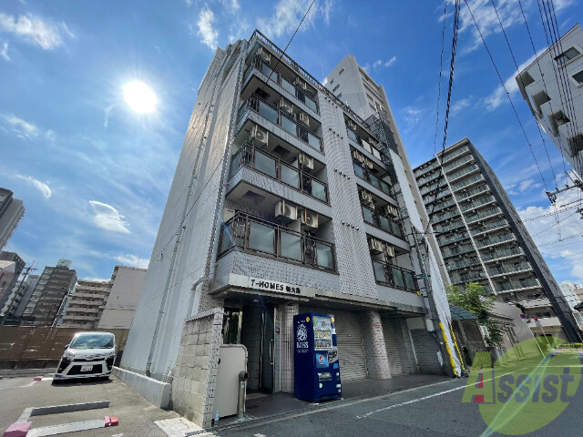 大阪市東淀川区東中島のマンションの建物外観