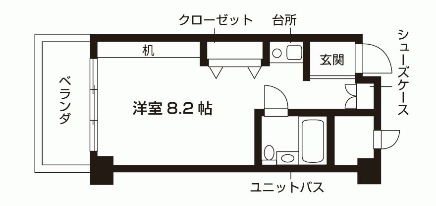 CRESCENT COURT KAWASAKIの間取り