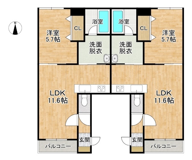 グリーンヴィルＮＣの間取り