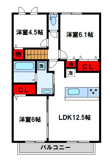 コンフォールヴィラの間取り