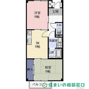 岡崎市蓑川新町のアパートの間取り