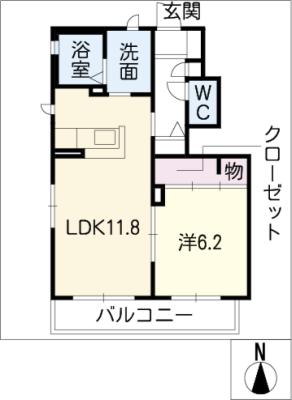 【サニービュー牛川　II棟の間取り】