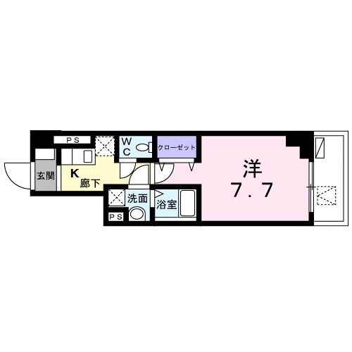 横須賀市小川町のマンションの間取り