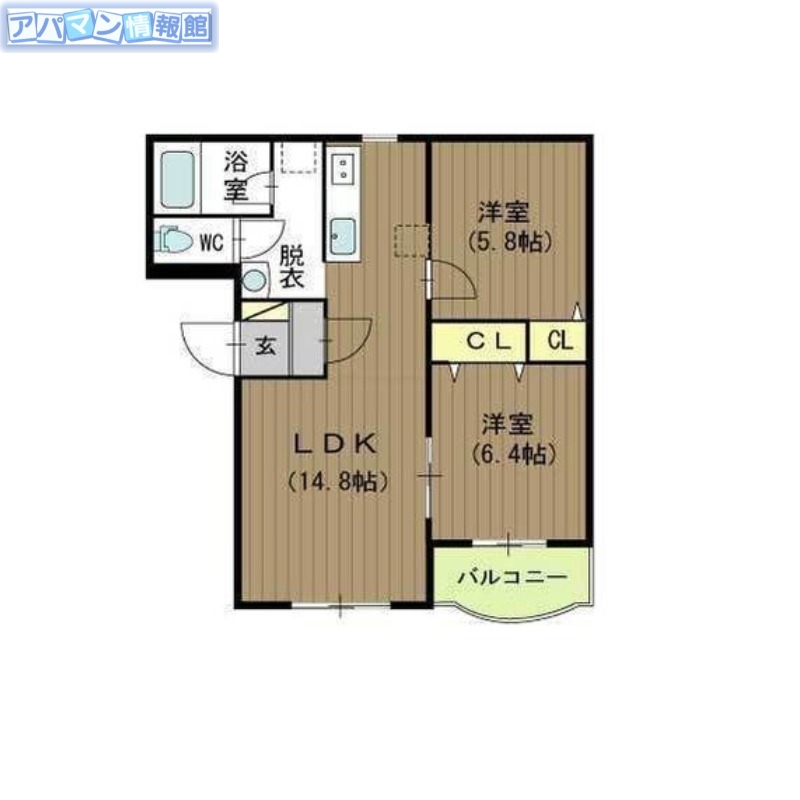 新潟市西区坂井のマンションの間取り