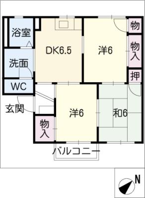 アルカディアプラック　Ｂ棟の間取り