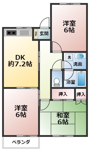 サニイハイツの間取り