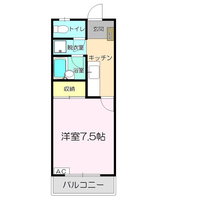 コーポ一畑・西持田の間取り