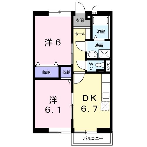 プレミールＥｓｔIの間取り