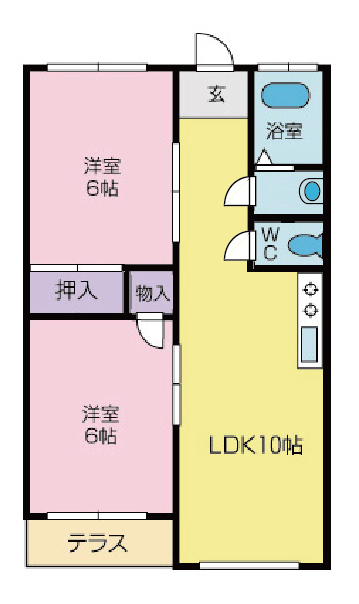 クボタマンションの間取り