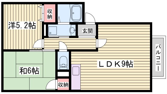 ソレジオ山手の間取り