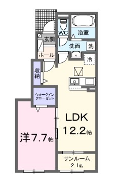 ラフィーネ・ヴィシンの間取り