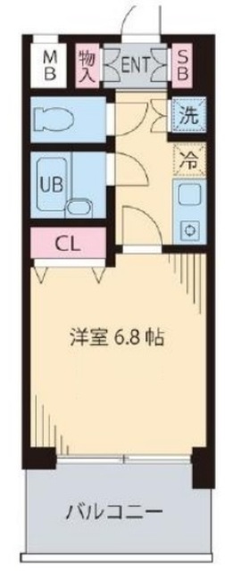 ビイルーム新宿の間取り