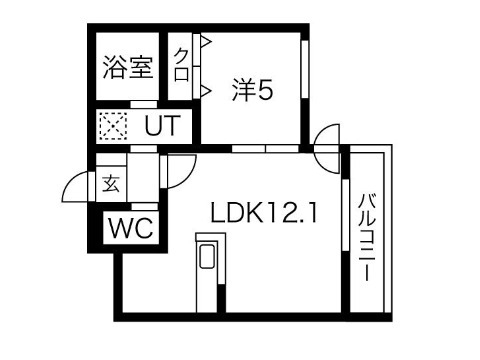 バーニーズ　ヴィスタの間取り