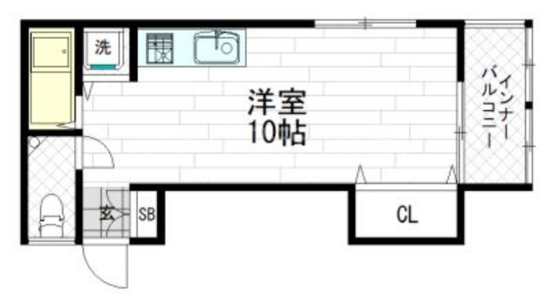 福田マンションの間取り