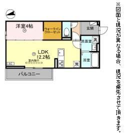 彦根市古沢町のアパートの間取り