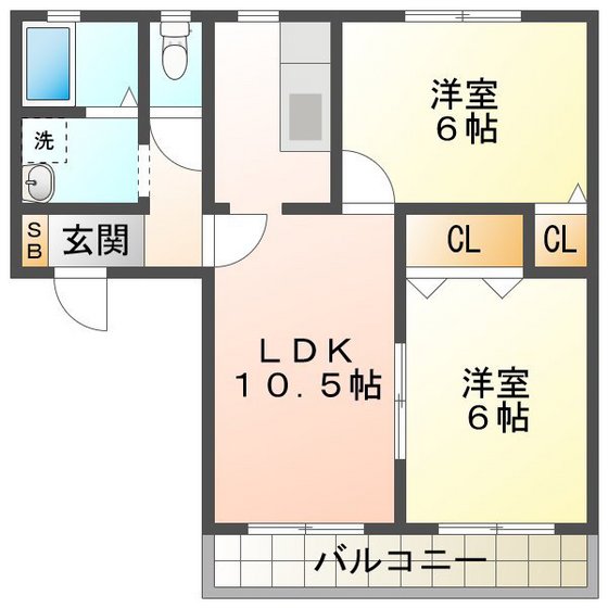 アロナガーデン河芸の間取り