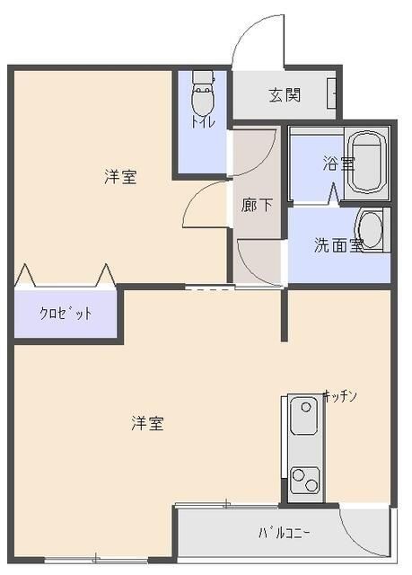 川越市大字南大塚のマンションの間取り