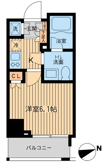 品川区南大井のマンションの間取り