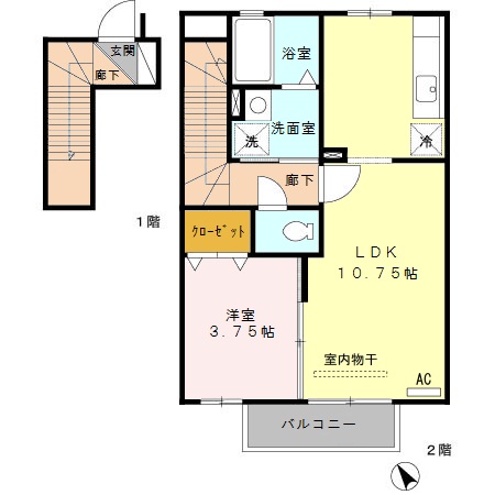 リヴェールαの間取り