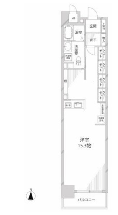 【キャッスルコート西新町の間取り】