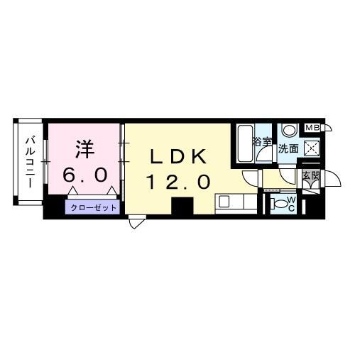 横浜市鶴見区豊岡町のマンションの間取り