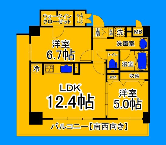 堺市堺区宿院町西のマンションの間取り