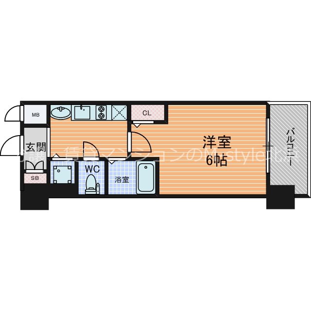 プレサンス上町台東平の間取り