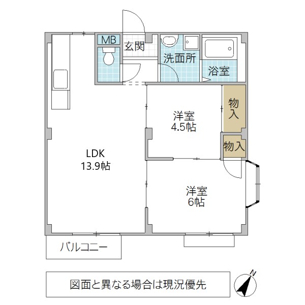 エルディム石崎 IIIの間取り