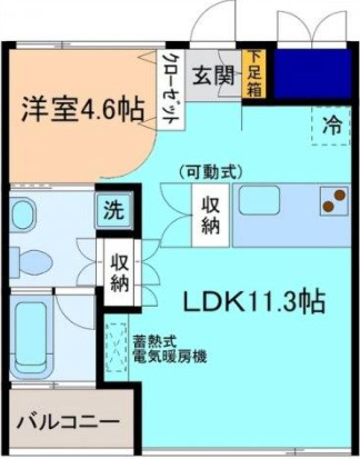 【茶屋町APARTMENTの間取り】