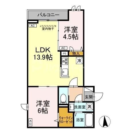 （仮称）足立区六町2丁目PJIIの間取り