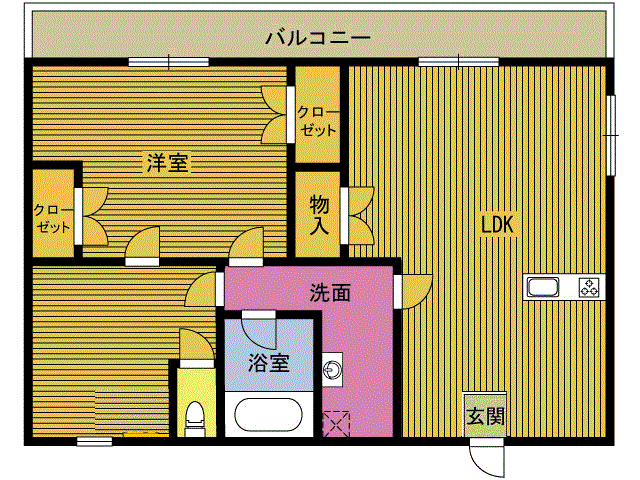 ウエストコート４の間取り