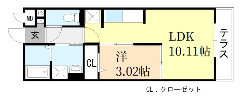 D-room　M-fiveの間取り