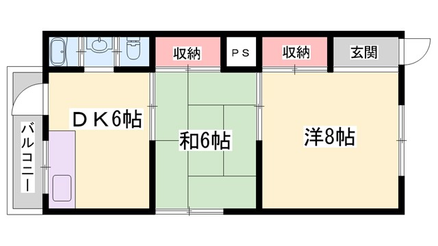 第二栄荘の間取り