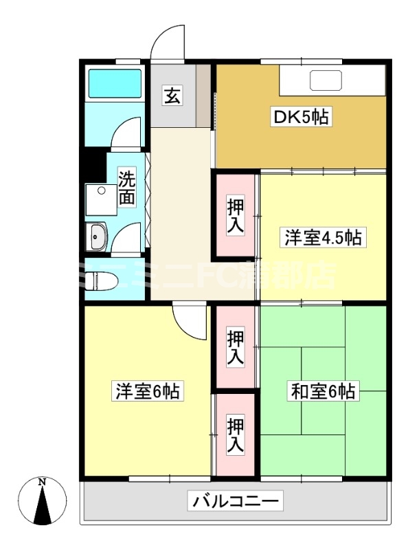 ハイツ鎌倉の間取り