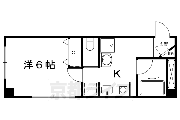 京都市東山区正面町のマンションの間取り