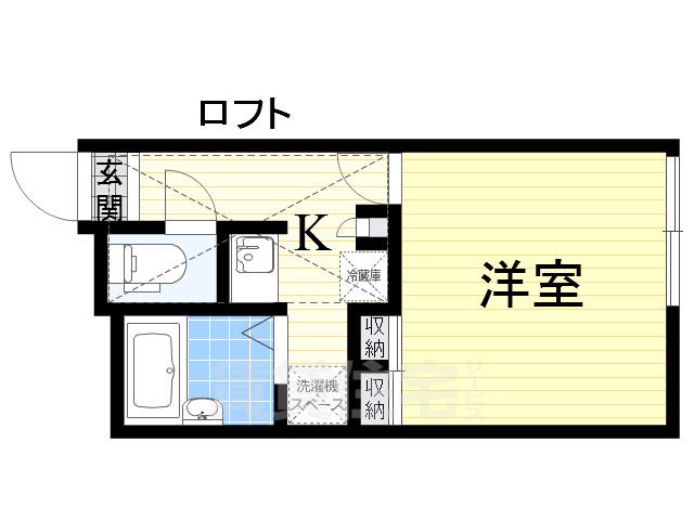 レオパレス滝の華の間取り