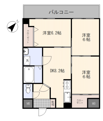 ユアコート昭和町の間取り