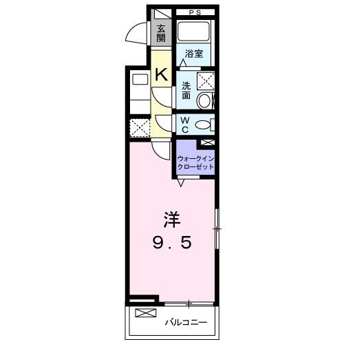 【長岡京市今里のアパートの間取り】