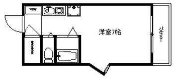 福岡市早良区百道のマンションの間取り