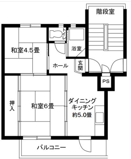 東本郷第１　8号棟の間取り