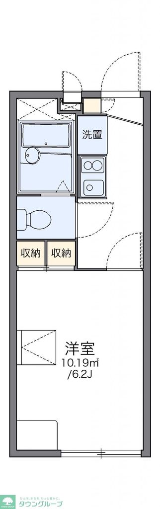 レオパレス城の間取り