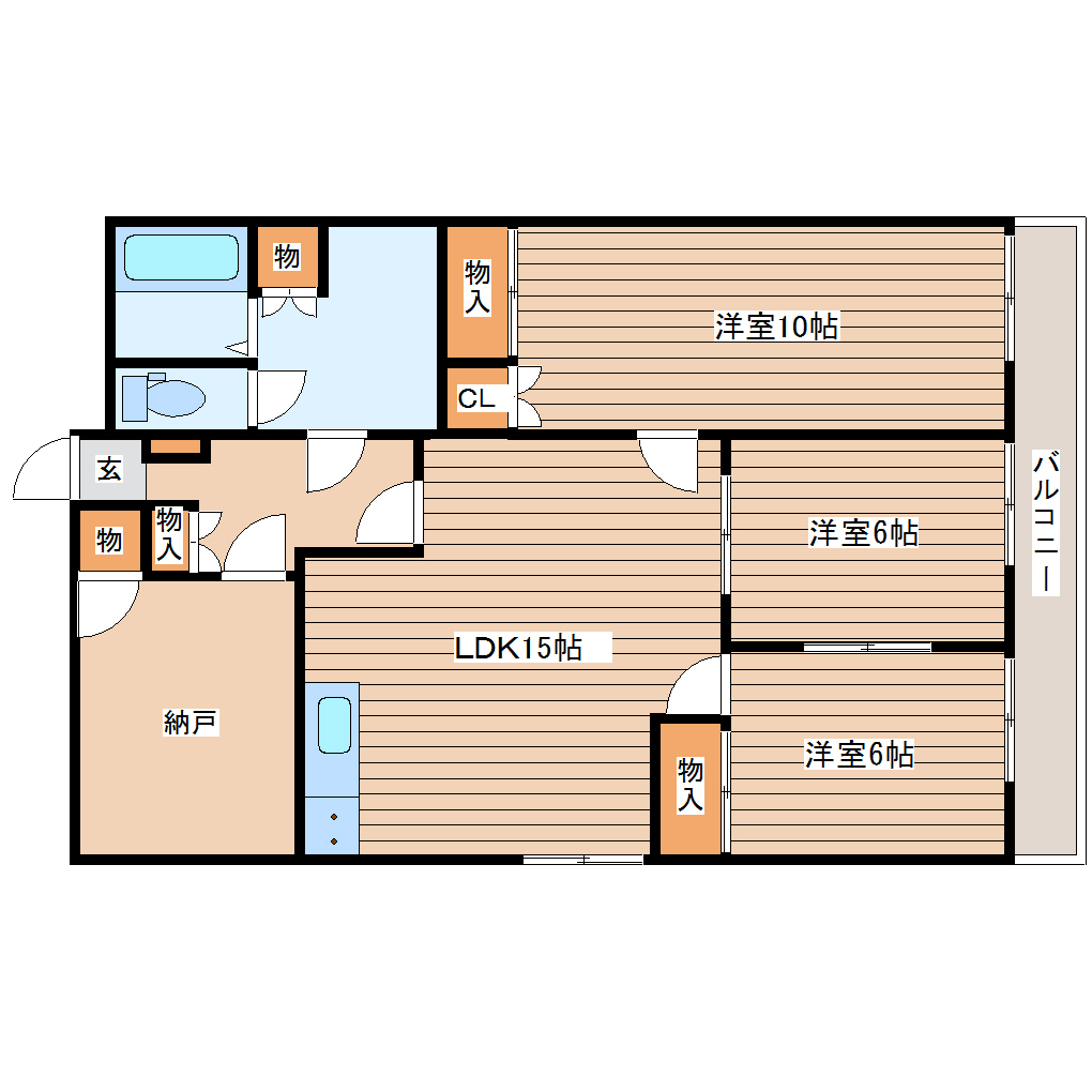 【宝蔵院マンションの間取り】