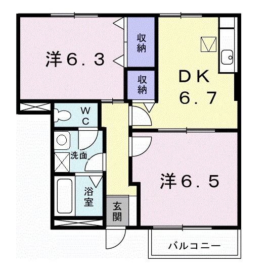 ソレアードIIの間取り