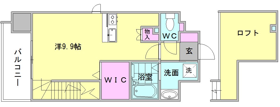 レシェンテヴィラ東比恵の間取り