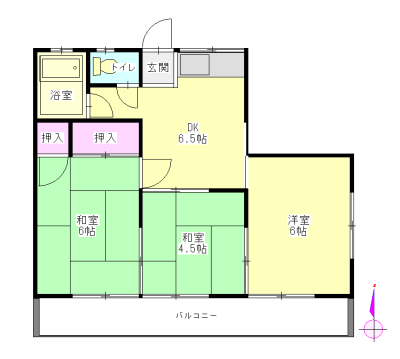 第二新栄荘の間取り