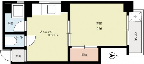 広島市中区幟町のマンションの間取り