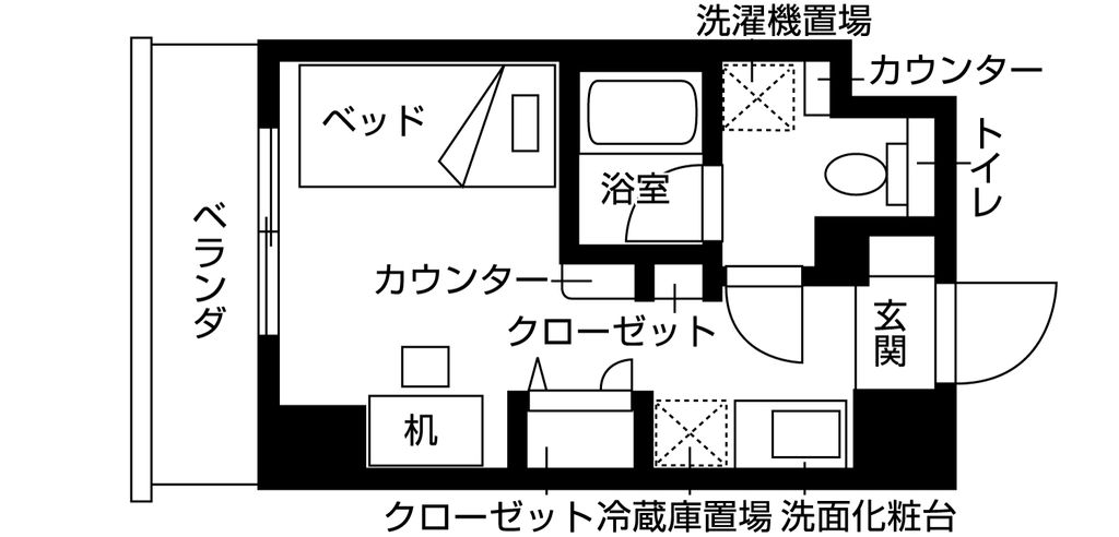 リビオセゾン亀有の間取り写真