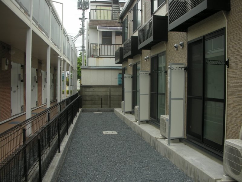 バルコニー　砂利敷きです。