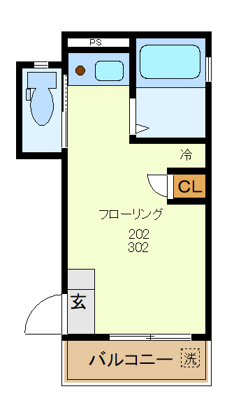フラット根津の間取り写真